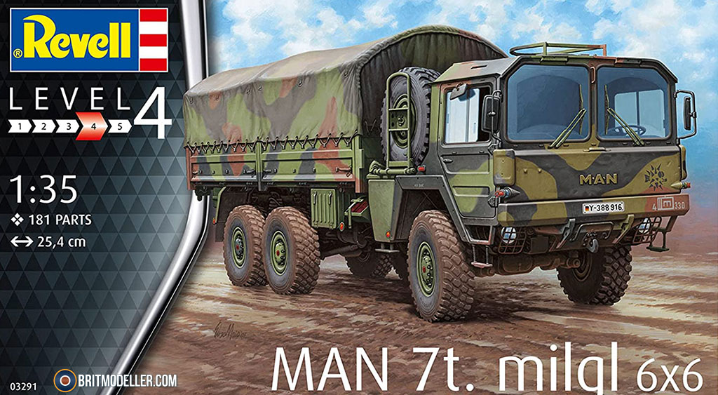 MAN 7t. milgl 6x6(03291) 1:35 Carrera Revell - Kits