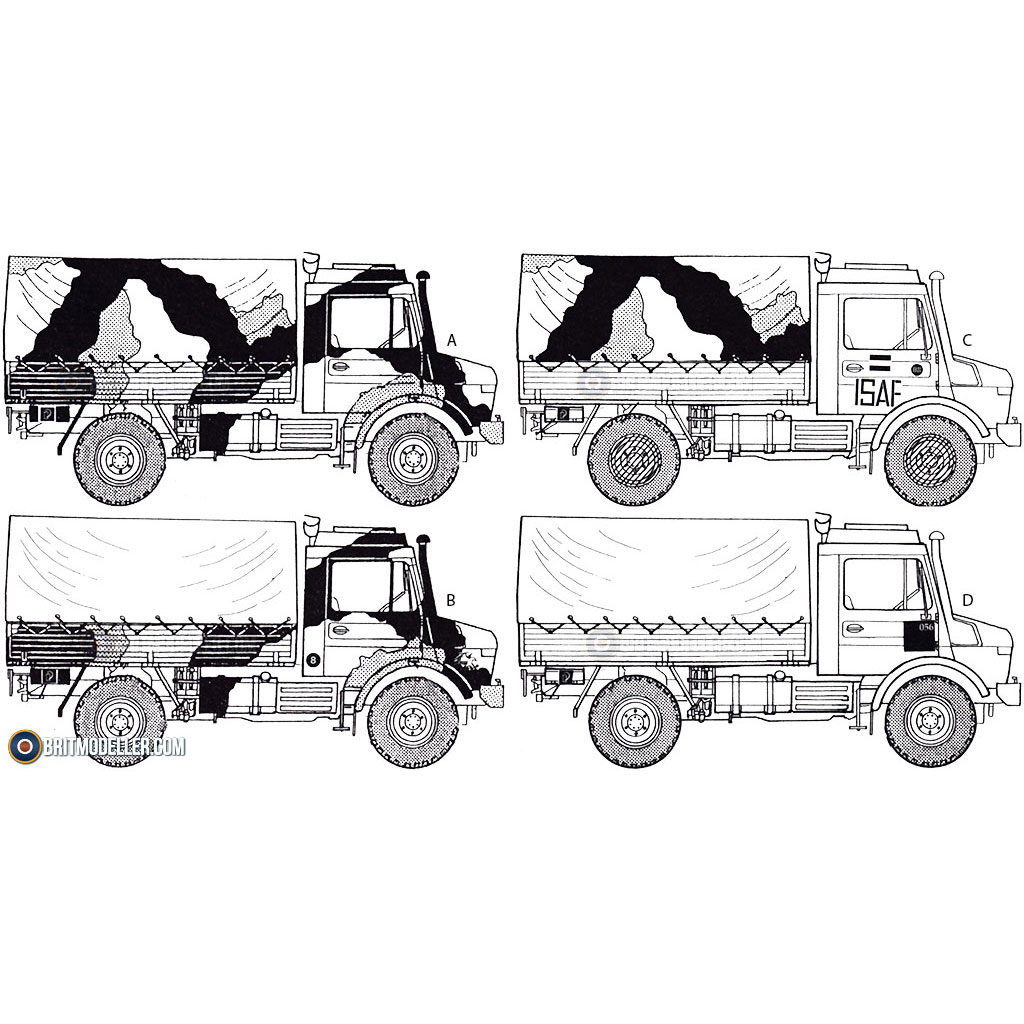23R-004 1/43 ベンツ Unimog Lkw 2t Tmilgl Unimog 2t GL