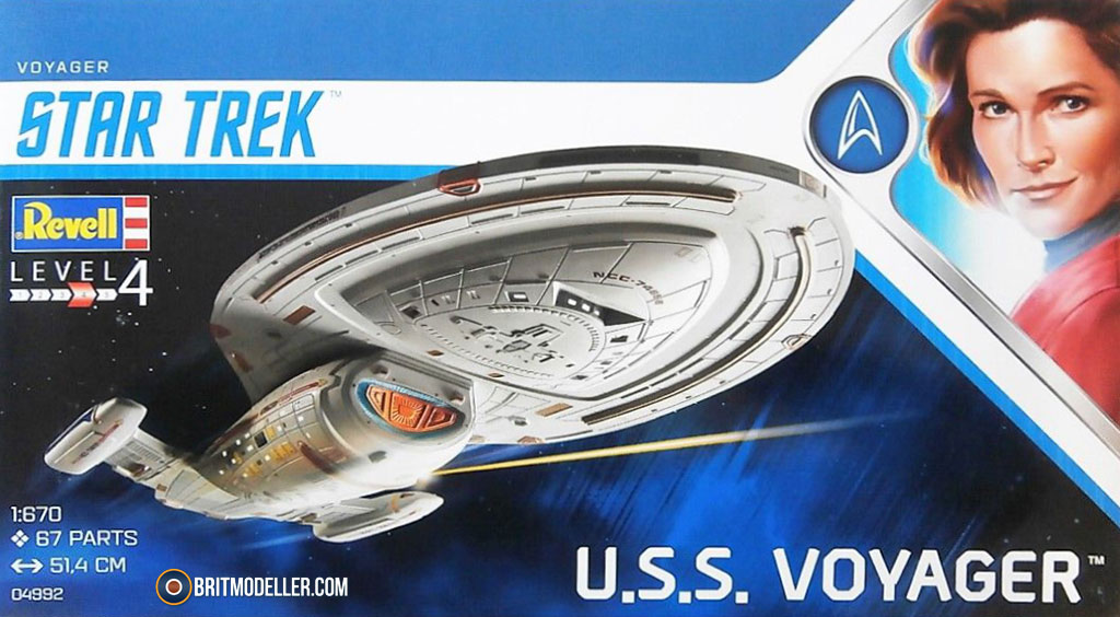 U.S.S Voyager (04992) - 1:670 Revell - Sci-fi & Real Space Reviews 