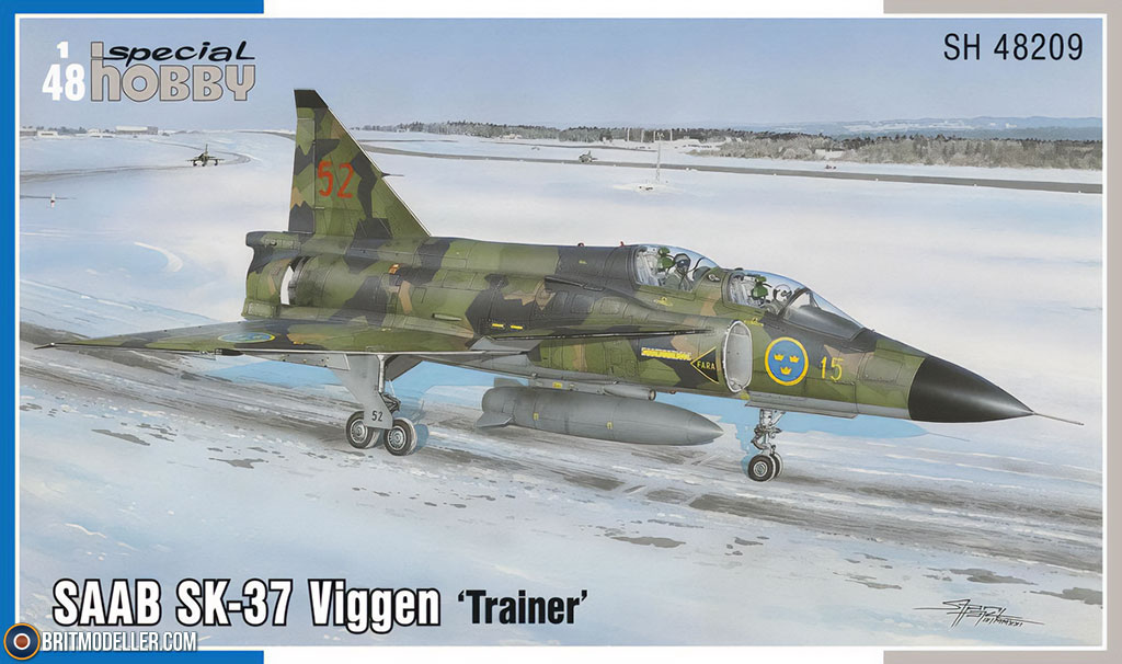 1/48 Special Hobby AJ-37 Viggen Strike Fighter Plastic Model