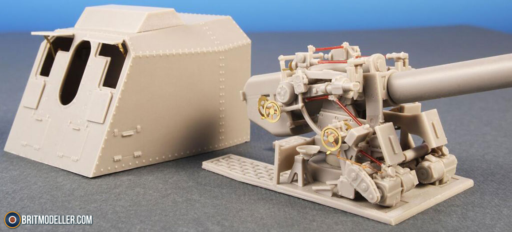 15cm TbtsK C/36 WWII German Destroyer Gun (MV125) 1:72 - Kits