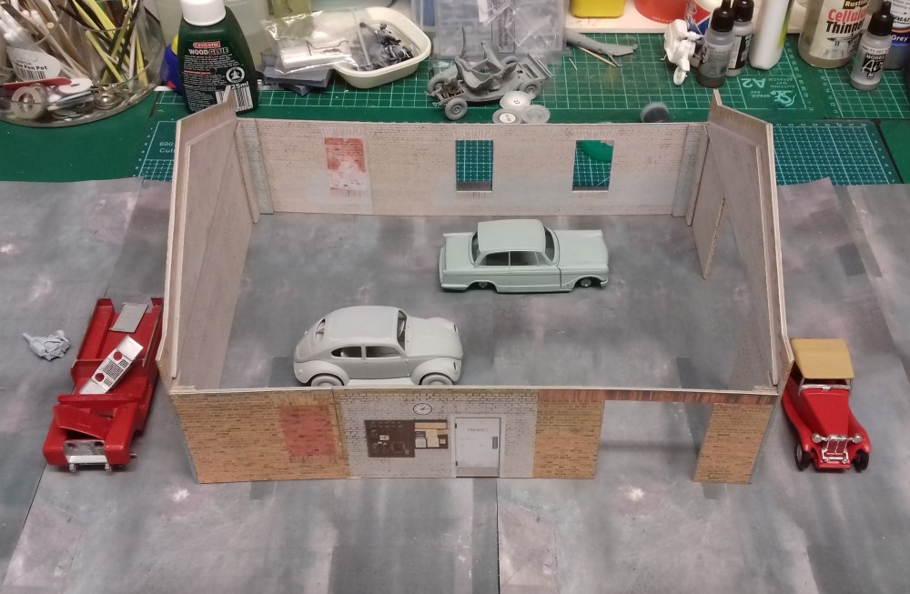 Route 66 Motel & VW Type 1 1/35 Scale Model Diorama